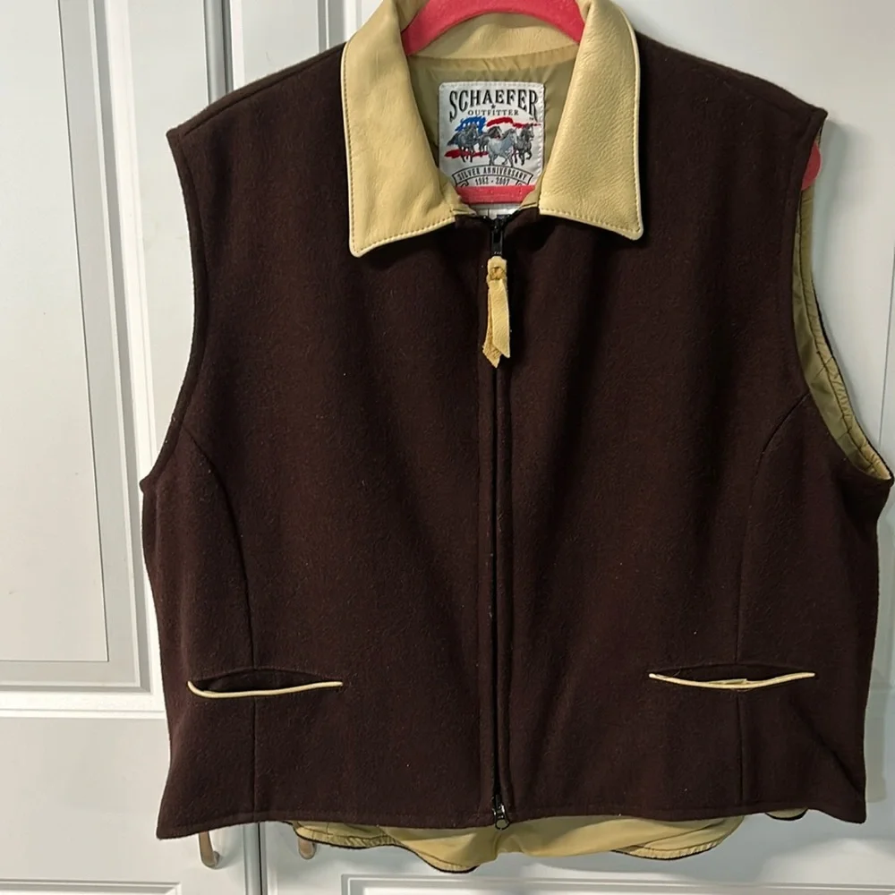 COPY - SCHAEFER 4 ladies wool vest’s ,Black,Red& Grey. 3 for $225./$75ea - Picture 4 of 16